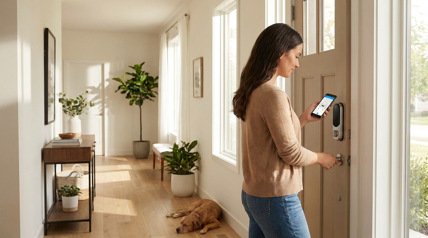 instalación cerradura inteligente en casa