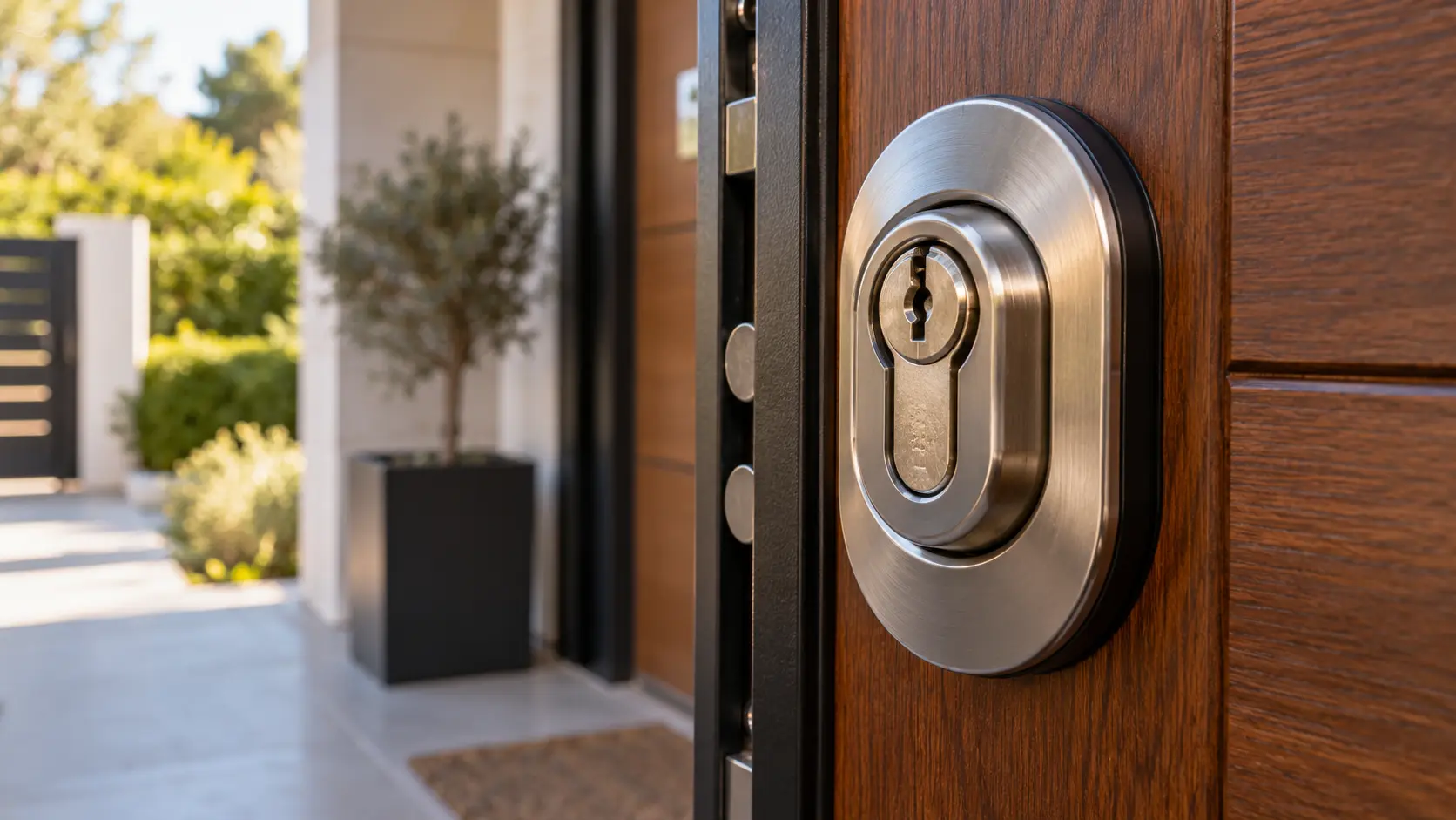 Cilindro de seguridad de una puerta de vivienda como protección frente a técnicas de apertura